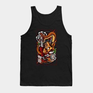 Japanese Oni Helmet Tank Top